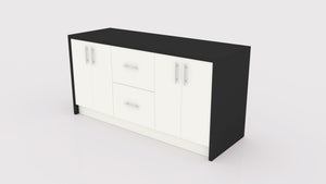 A stylish storage solution, use this credenza to store documents, design resources like books and magazines, and product catalogues. It’s an easy way to keep the showroom clean and organized, keeping clutter out of view. Can be used anywhere in the showroom, such as near the reception desk or close to design or workstations. Includes 2 adjustable shelves and 2 drawers