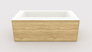 Drop-in Tub Bases are made of commercial-grade materials to support heavy bathtubs and are designed for mobility and easy changes as product styles change.