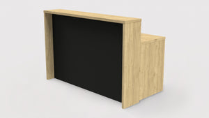 RECEPTION DESK WITH PRIVACY SCREEN 76"
