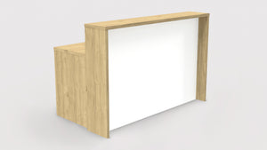 RECEPTION DESK WITH PRIVACY SCREEN 64"